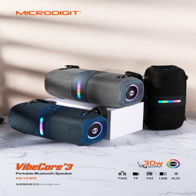 Microdigit VibeCore'3 Portable Bluetooth Speaker (MS103PS)